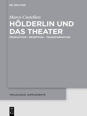 cover image of Hölderlin und das Theater
